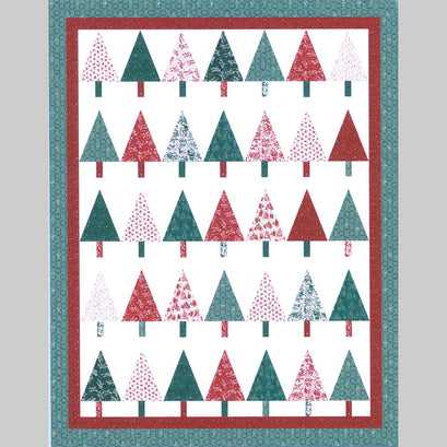 Missouri Star Jolly Christmas Winter Pines Throw Quilt Kit