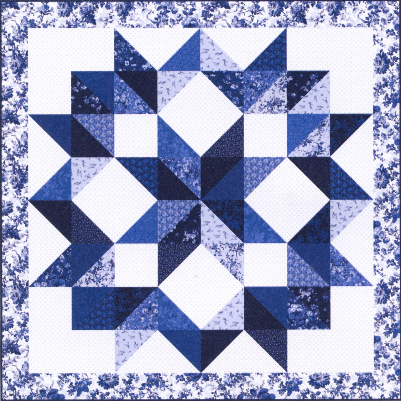 Missouri Star Blue Belle Jenny's Easy Carpenter Star Quilt Kit
