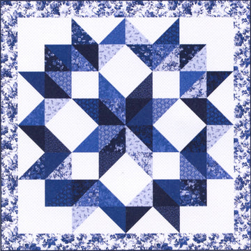 Missouri Star Blue Belle Jenny's Easy Carpenter Star Quilt Kit