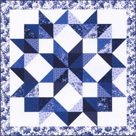 Missouri Star Blue Belle Jenny's Easy Carpenter Star Quilt Kit