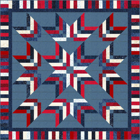 Missouri Star Tonga Patriot's Pride Binding Tool Star Quilt Kit