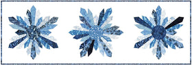Missouri Star Frosted Wishes Batik Shimmering Snowflake Table Runner Kit