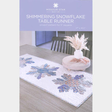 Missouri Star Frosted Wishes Batik Shimmering Snowflake Table Runner Kit