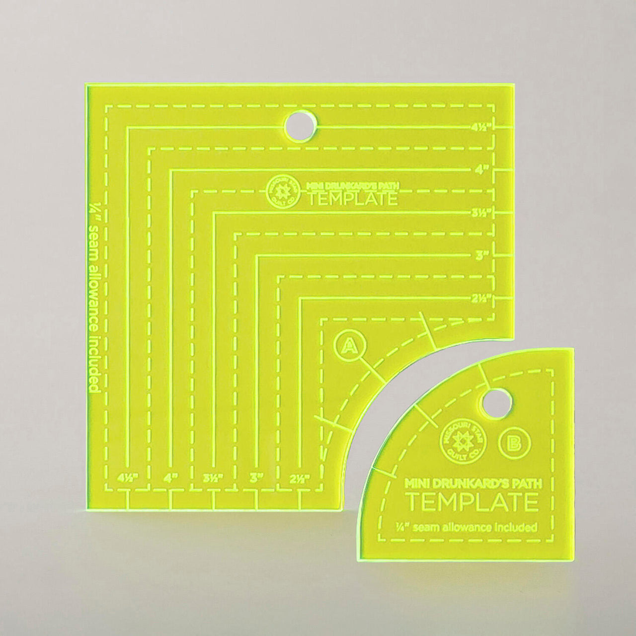 Missouri Star Drunkard's Path Circle Template Set - Mini