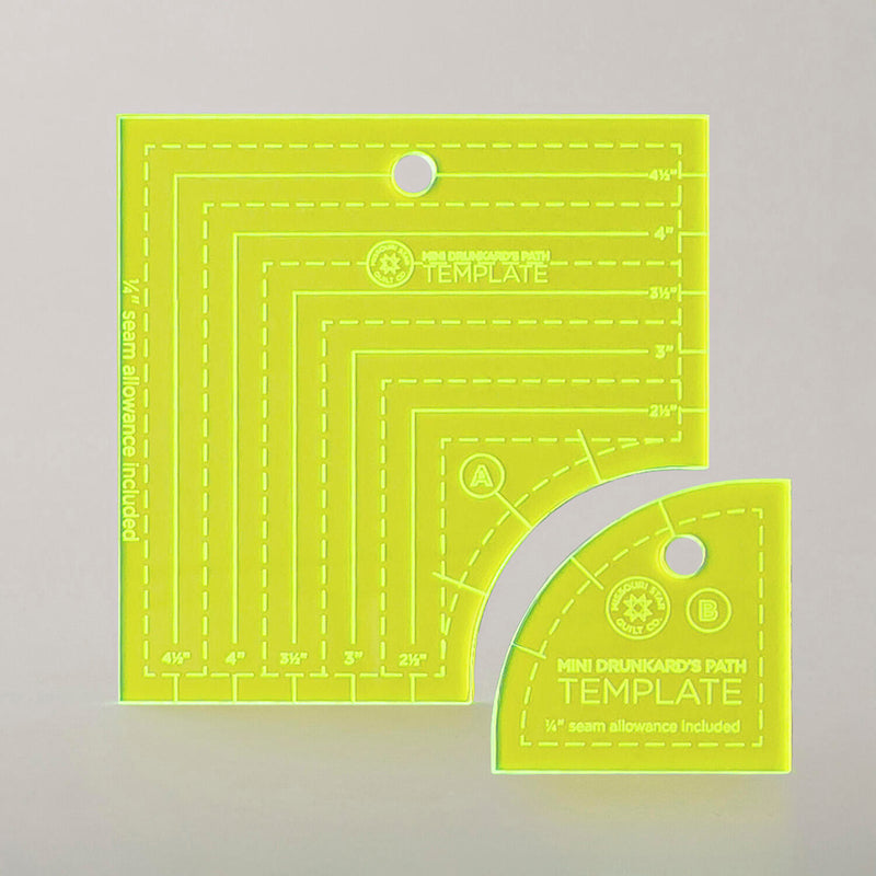 Missouri Star Drunkard's Path Circle Template Set - Mini