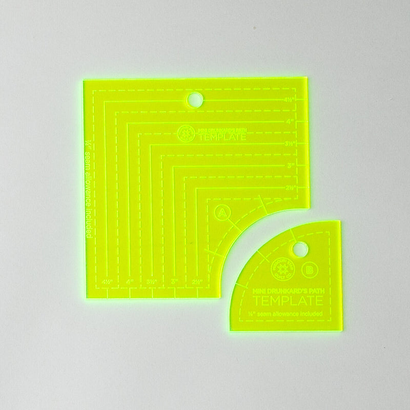 Missouri Star Drunkard's Path Circle Template Set - Mini