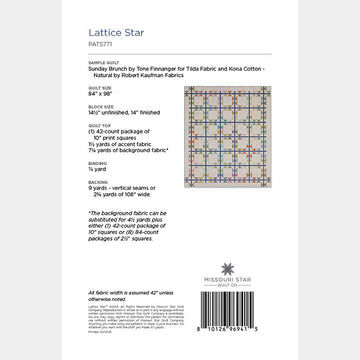 Lattice Star Quilt Pattern by Missouri Star