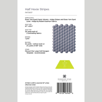 Half Hexie Stripes Quilt Pattern by Missouri Star
