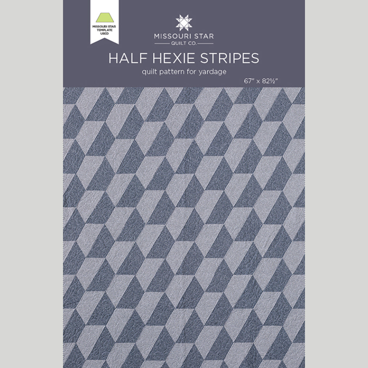 Half Hexie Stripes Quilt Pattern by Missouri Star