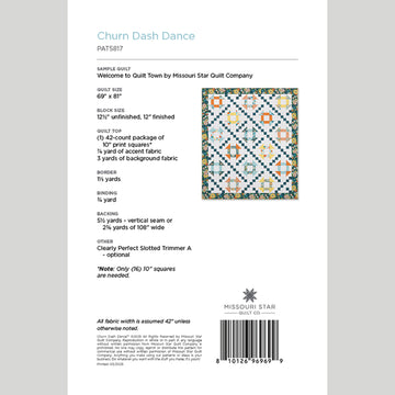 Churn Dash Dance Quilt Pattern by Missouri Star