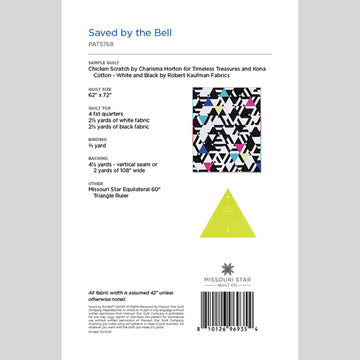Digital Download - Saved by the Bell Quilt Pattern by Missouri Star
