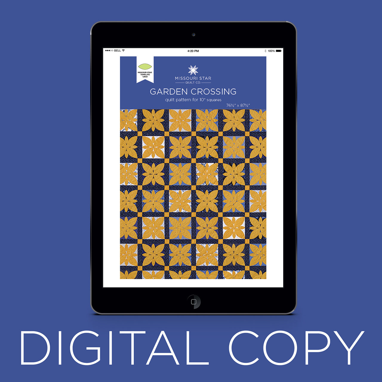Digital Download - Garden Crossing Quilt Pattern by Missouri Star
