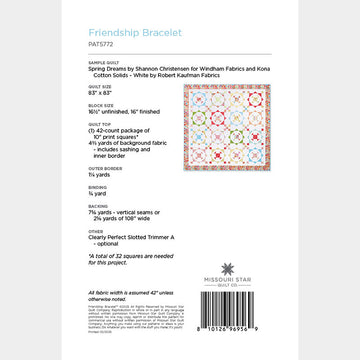 Digital Download - Friendship Bracelet Quilt Pattern by Missouri Star