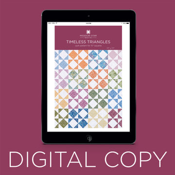 Digital Download - Timeless Triangles Quilt Pattern by Missouri Star