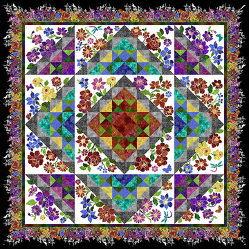 Rainbow of Jewels Quilt Kit