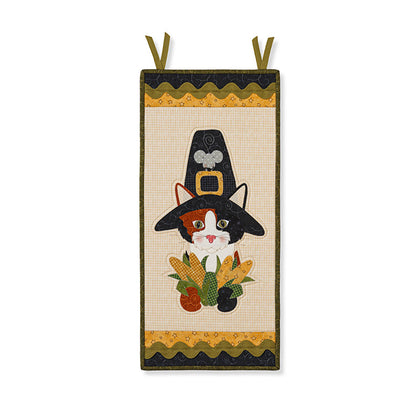 Hat on a Cat Door Banner Kit - Thanksgiving