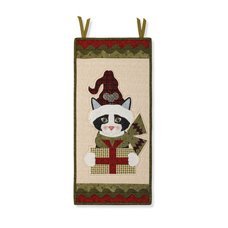Hat on a Cat Door Banner Kit - Christmas