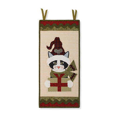 Hat on a Cat Door Banner Kit - Christmas