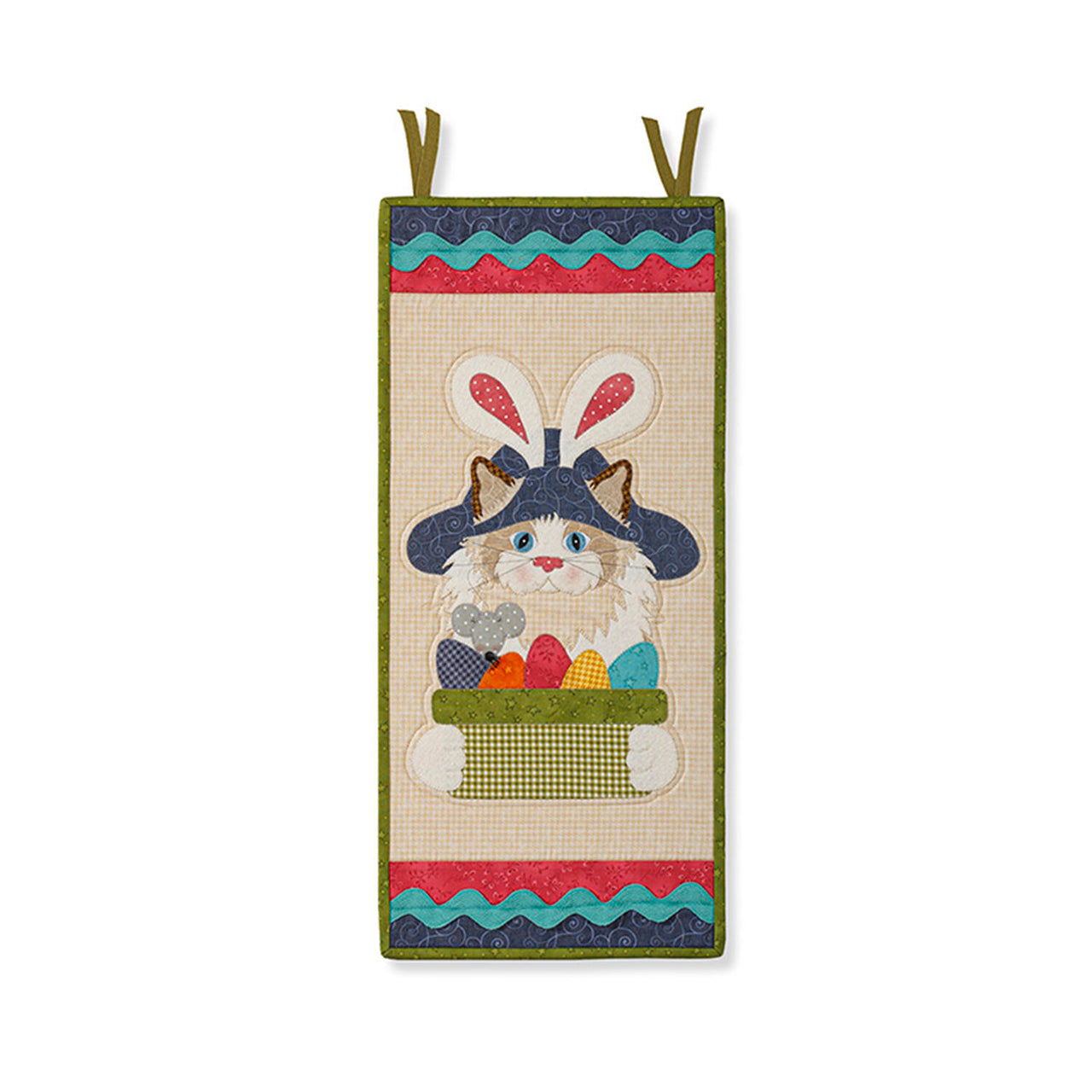 Hat on a Cat Door Banner Kit - Easter