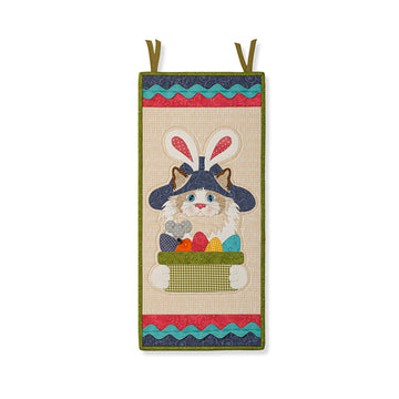 Hat on a Cat Door Banner Kit - Easter