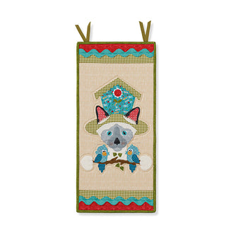 Hat on a Cat Door Banner Kit - Spring