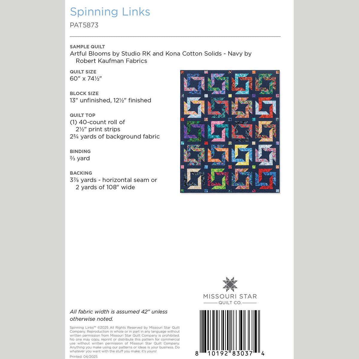 Spinning Links Quilt Pattern by Missouri Star