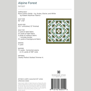 Alpine Forest Quilt Pattern by Missouri Star