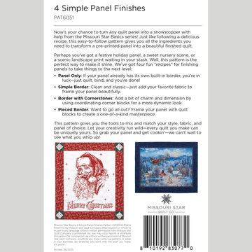 4 Simple Panel Finishes Quilt Pattern by Missouri Star
