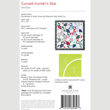 Curved Hunter's Star Quilt Pattern by Missouri Star