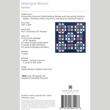 Midnight Bloom Quilt Pattern by Missouri Star