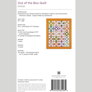 Out of the Box Quilt Pattern by Missouri Star