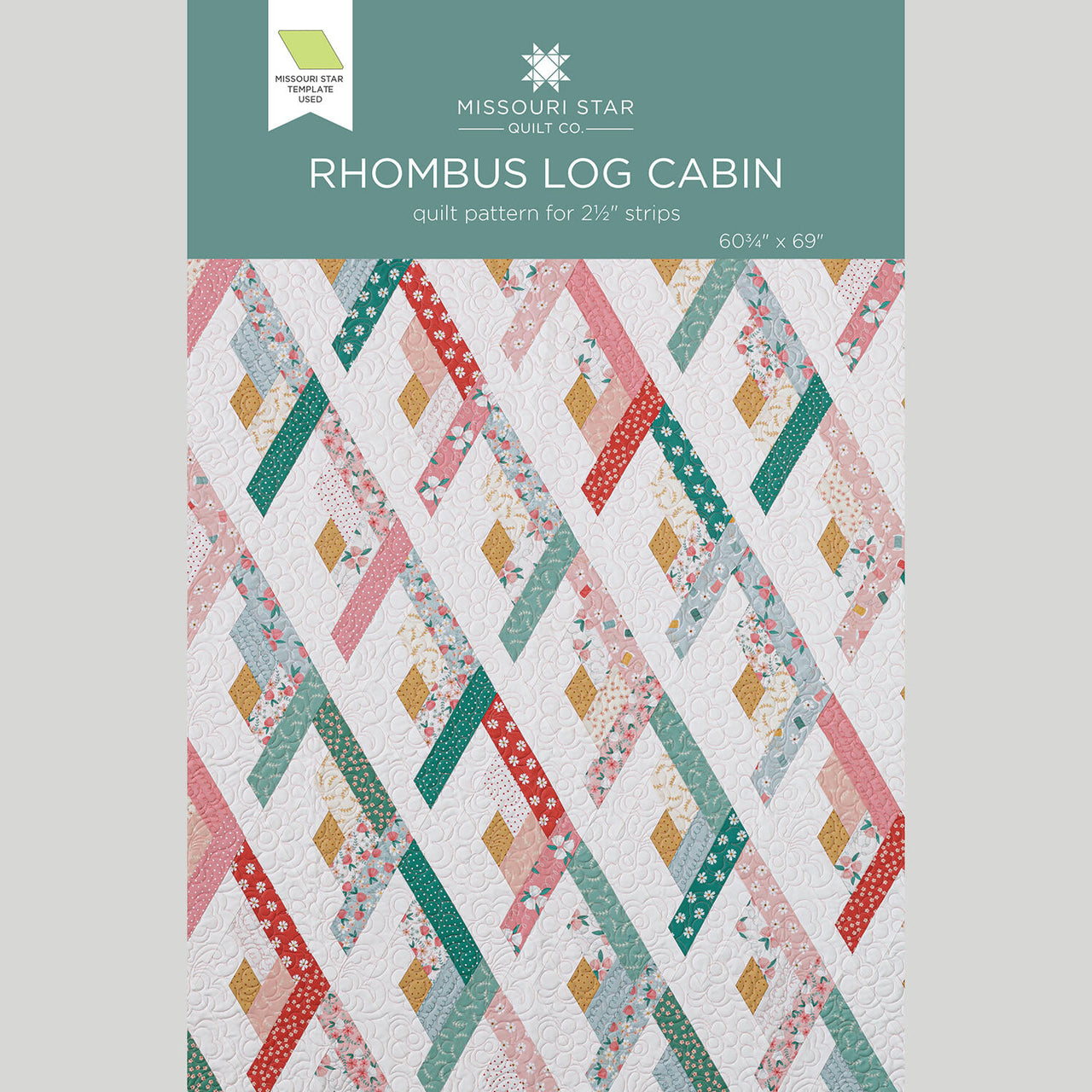 Rhombus Log Cabin Quilt Pattern by Missouri Star