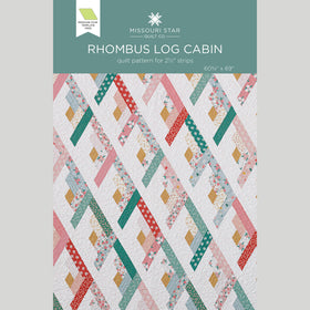Rhombus Log Cabin Quilt Pattern by Missouri Star