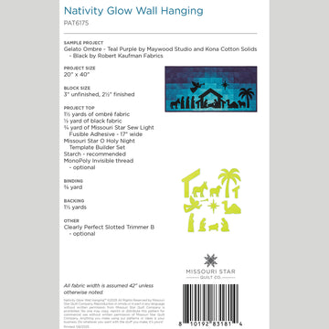 Nativity Glow Wall Hanging Pattern by Missouri Star