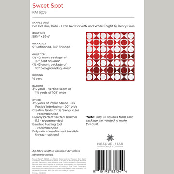 Sweet Spot Quilt Pattern by Missouri Star
