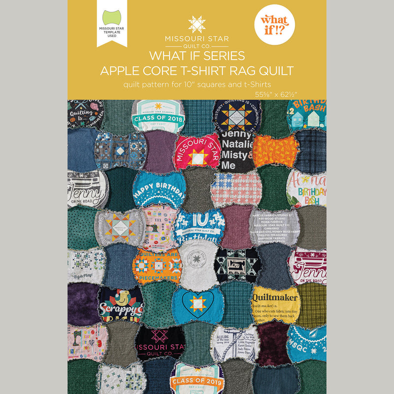 What If Series - Apple Core T-Shirt Quilt Pattern by Missouri Star