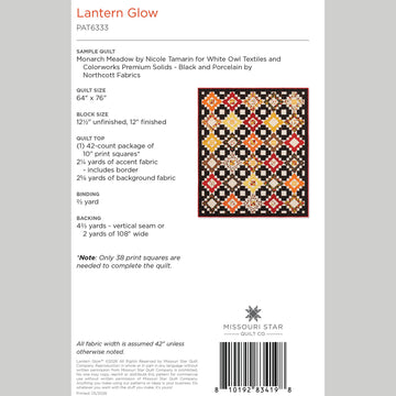 Lantern Glow Quilt Pattern by Missouri Star