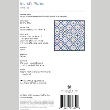Ingrid's Picnic Quilt Pattern by Missouri Star