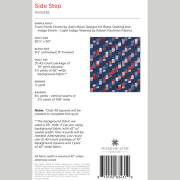 Side Step Quilt Pattern by Missouri Star