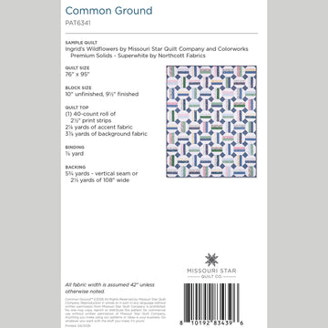 Common Ground Quilt Pattern by Missouri Star