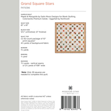 Grand Square Stars Quilt Pattern by Missouri Star