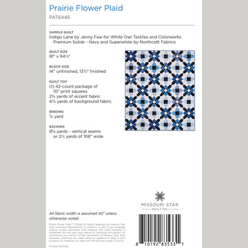 Prairie Flower Plaid Quilt Pattern by Missouri Star