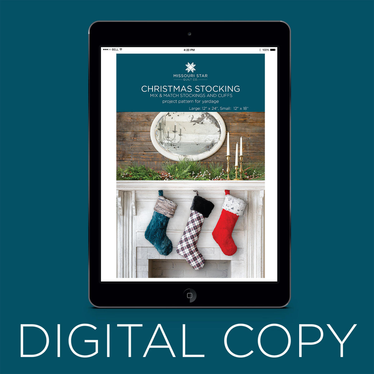 Digital Download - Christmas Stocking Pattern by Missouri Star