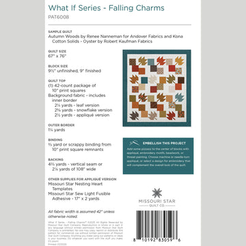 Digital Download - What If Series - Falling Charms Quilt Pattern by Missouri Star