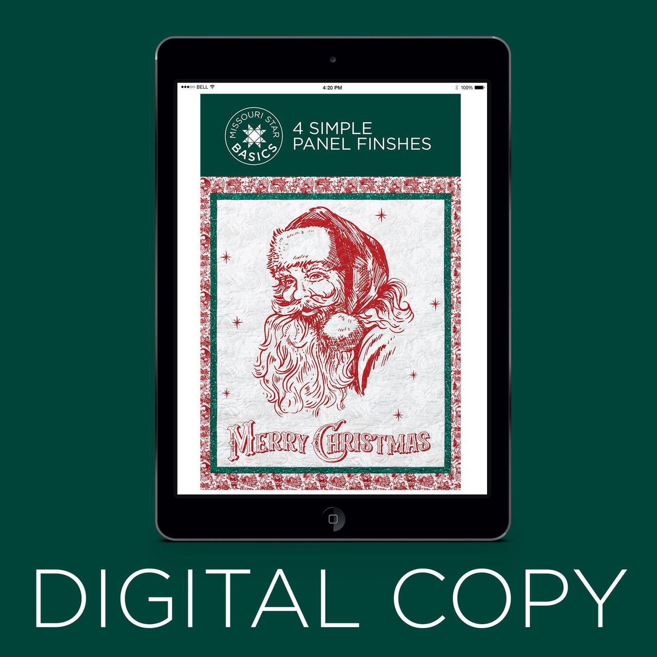 Digital Download - 4 Simple Panel Finishes Quilt Pattern by Missouir Star