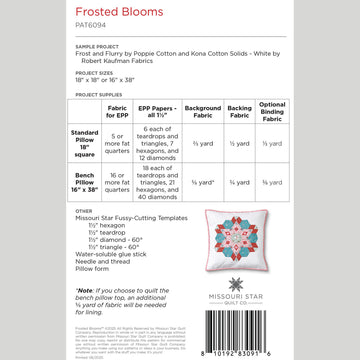 Digital Download - Frosted Blooms Quilt Pattern by Missouri Star