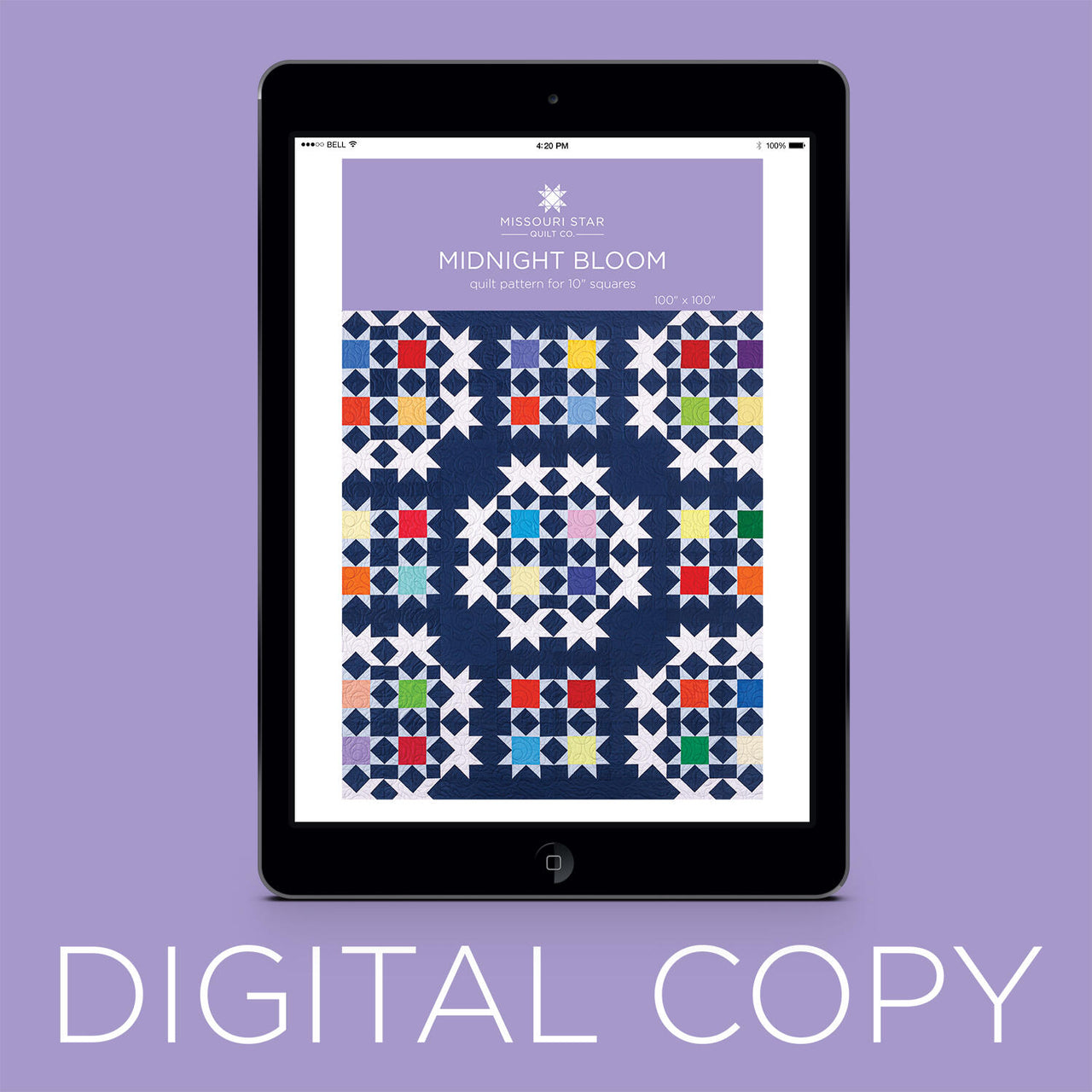 Digital Download - Midnight Bloom Quilt Pattern by Missouri Star