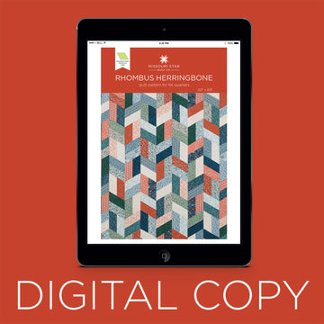 Digital Download - Rhombus Herringbone Quilt Pattern by Missouri Star