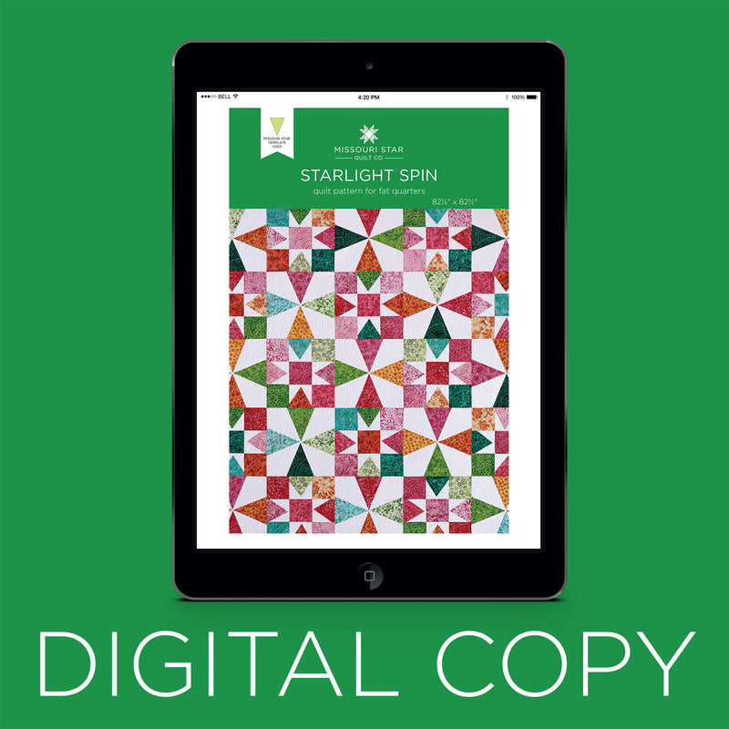 Digital Download - Starlight Spin Quilt Pattern by Missouri Star