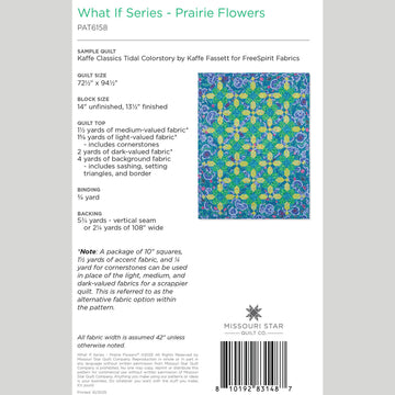 Digital Download - What If Series - Prairie Flowers Quilt Pattern by Missouri Star